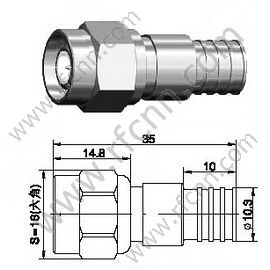 TNC mâle pour connecteur RF LMR300 RF