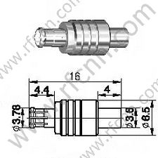 MCX mâle pour connecteur RF RG405 RF