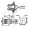 Bride de sertissage femelle UHF pour connecteur RF RF RF