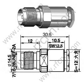 Pince féminine TNC pour connecteur RF LMR300 RF