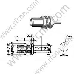 SMA femelle sertisseuse pour connecteur RF RF178 RF
