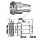 DIN 7/16 femelle pour connecteur RF RG142 RF