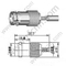 Femme de sertissage BNC pour connecteur RF RF174 RF