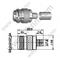 N femelle pour connecteur RF LMR300