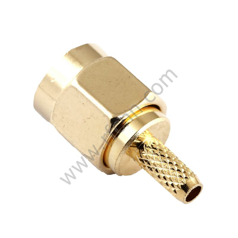 SMA mâle sertissage pour connecteur RF RF RF