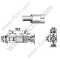 Support de bord femelle SSMB pour connecteur RF PCB RF