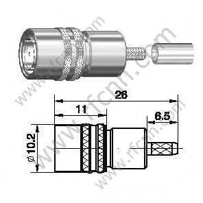 SMZ mâle pour connecteur RF RF179 RF