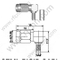 Angle droit de sertissage SSMA mâle pour connecteur RF RF174