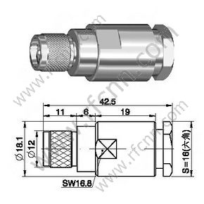 Mini UHF mâle pour connecteur RF 7D-FB