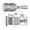 UHF sertissage femelle pour connecteur RF RG142 RF