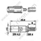 SSMB mâle pour connecteur RF RG174 RF
