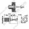 F femelle bride RF connecteur pour RG179