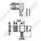 Angle droit de sertissage femelle SMA pour connecteur RF RF RF
