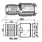 Pince mâle TNC pour connecteur RF RF213 RF