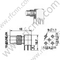 Angle droit femelle SMC pour connecteur RF PCB