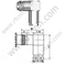 N Collier femelle Angle droit pour connecteur RF RG58 RF