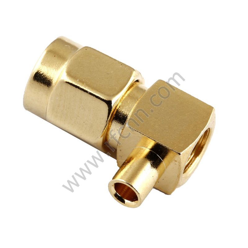 Angle droit de sertissage mâle SMA pour connecteur RF RF405
