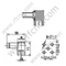 1.0 / 2.3 Angle droit féminin pour connecteur RF PCB RF