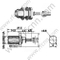 Connecteur RF de cloison F pour RG179